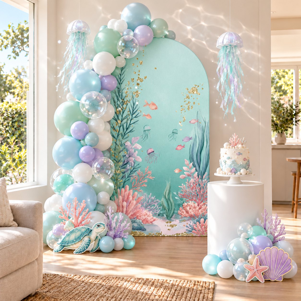 Underwater World party setup concept